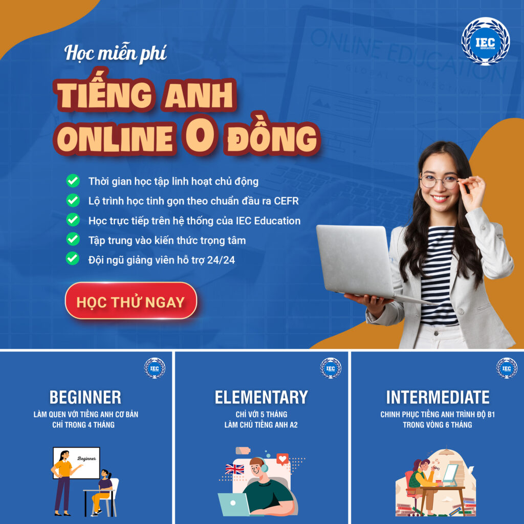 khóa học tiếng anh trực tuyến chất lượng cao