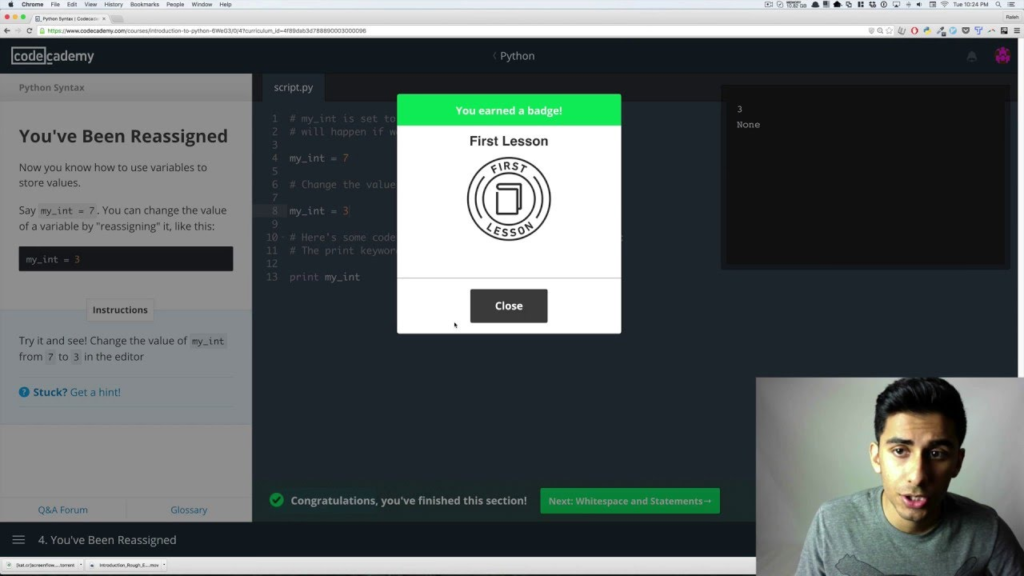 khóa học lập trình tại codecademy