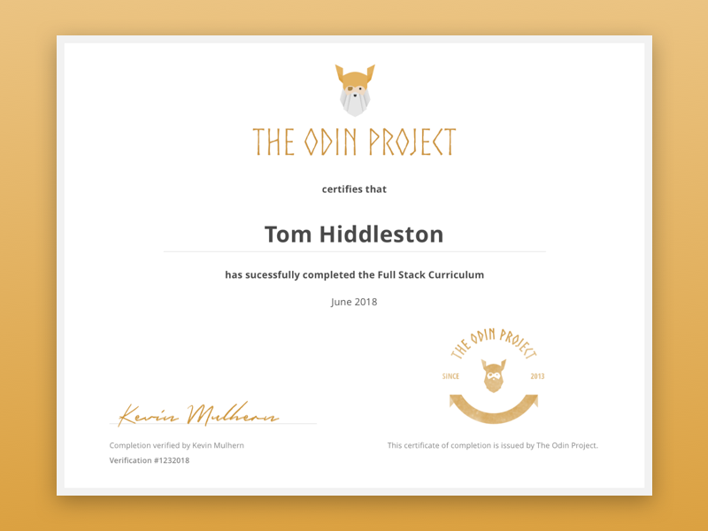 khóa học lập trình online tại the odin project