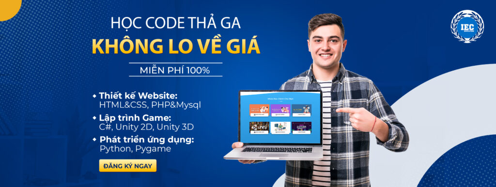 khóa học lập trình dành cho người mới tại iec education
