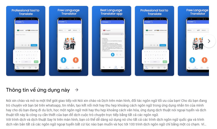 SayHi - Ứng Dụng Dịch Cuộc Hội Thoại Tiếng Anh
