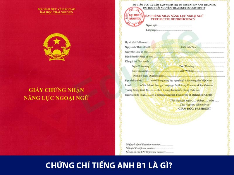 chứng chỉ tiếng anh b1 là gì