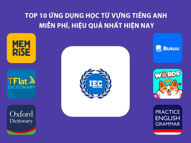 ứng dụng học từ vựng tiếng anh