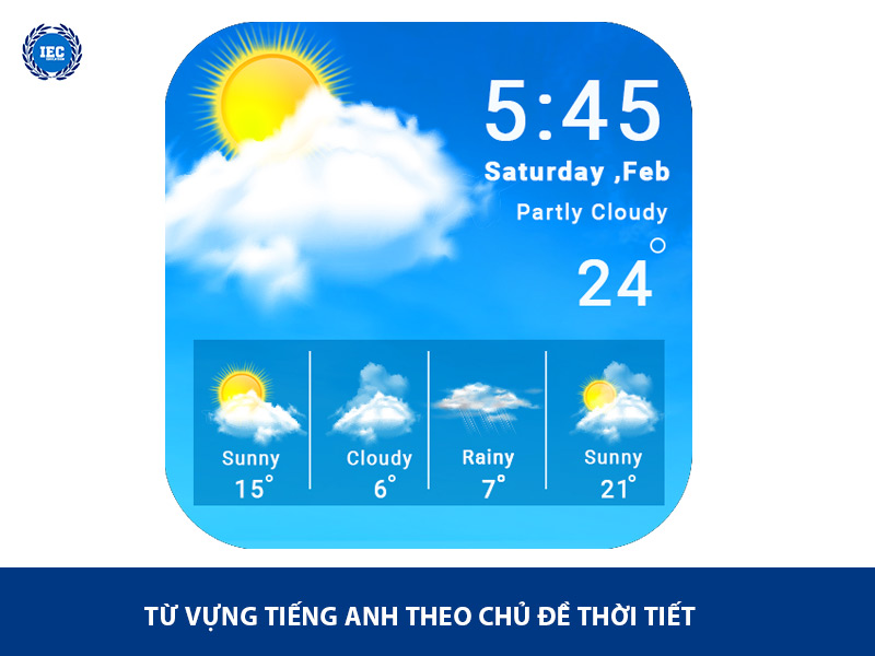 Từ Vựng Tiếng Anh Về Chủ Đề Thời Tiết