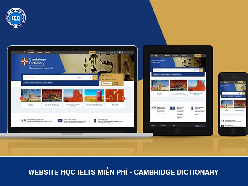 Website Học Ielts Miễn Phí - Cambridge Dictionary