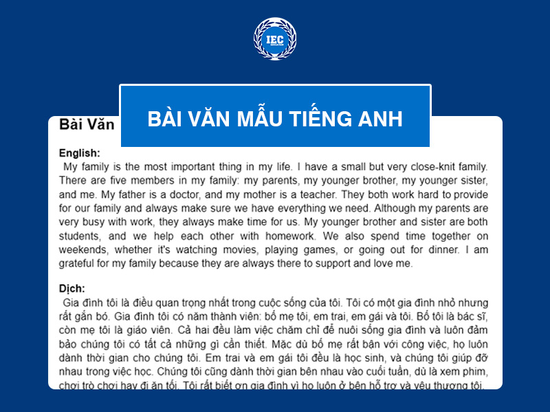 20 Bài Văn Tiếng Anh Theo Chủ Đề Thường Gặp