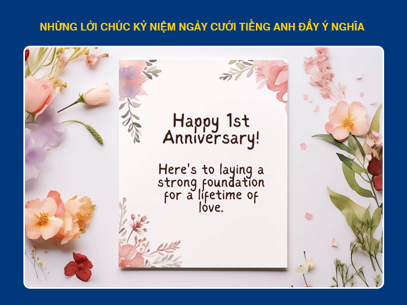 Những Lời Chúc Kỷ Niệm Ngày Cưới Tiếng Anh Đầy Ý Nghĩa