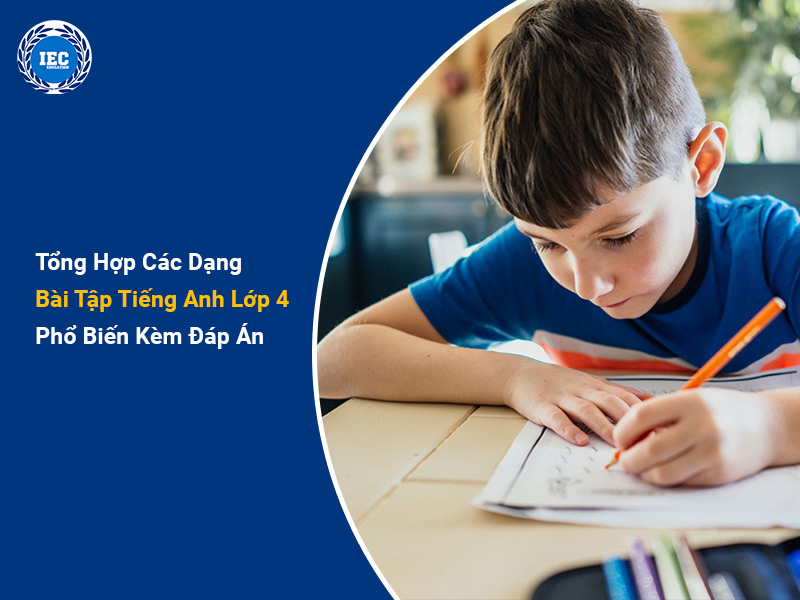Tổng Hợp Các Dạng Bài Tập Tiếng Anh Lớp 4 Phổ Biến Kèm Đáp Án
