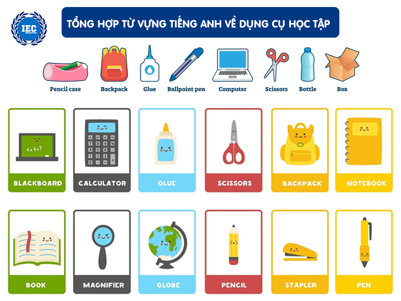 Tổng Hợp Từ Vựng Tiếng Anh Về Dụng Cụ Học Tập
