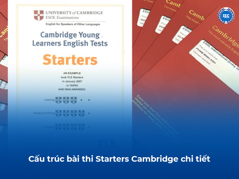 cau truc bai thi Starters Cambridge